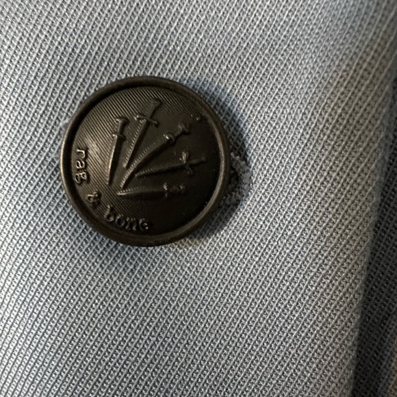 Rag & Bone Wool Blend Prairie Blue Charles Twill Blazer NWT SZ 4 - Picture 10 of 11